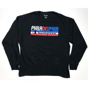 Champion Long Sleeve T-Shirt Mens XL Philadelphia Red White Blue Philly